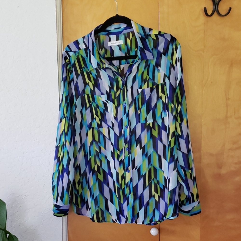 Womens button up blouse